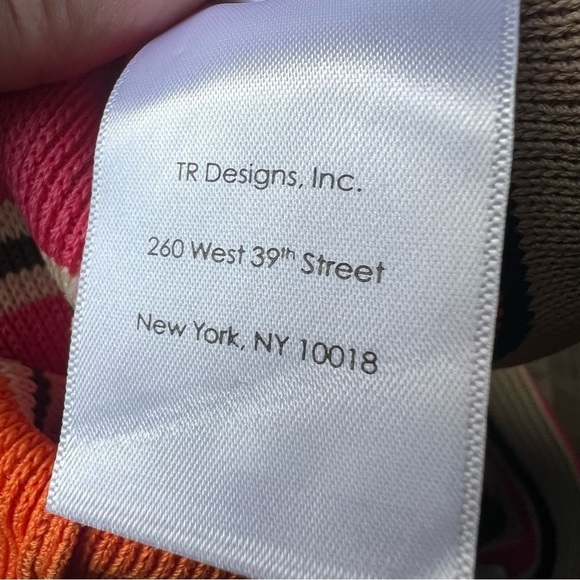 Tracy Reese Multicolored Slim Striped Pull On Pencil Skirt Zippered Slit, Small - Picture 9 of 12